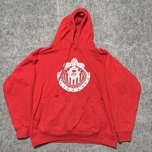 Chivas Guadalajara Hoodie Size M Medium Gemrock Heavyweight Red Soccer Liga MX